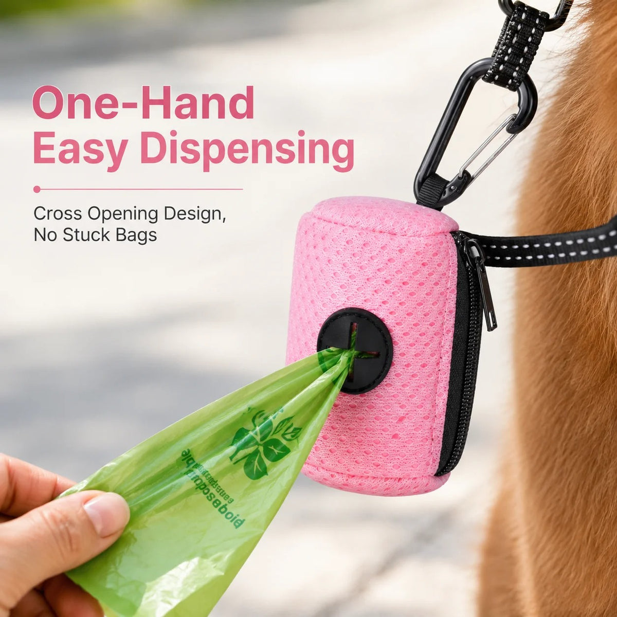 Dog Poop Bag Dispenser Hangingable Dog Poop Bag Holder